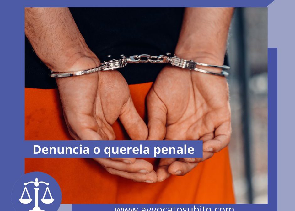 Denuncia o querela penale