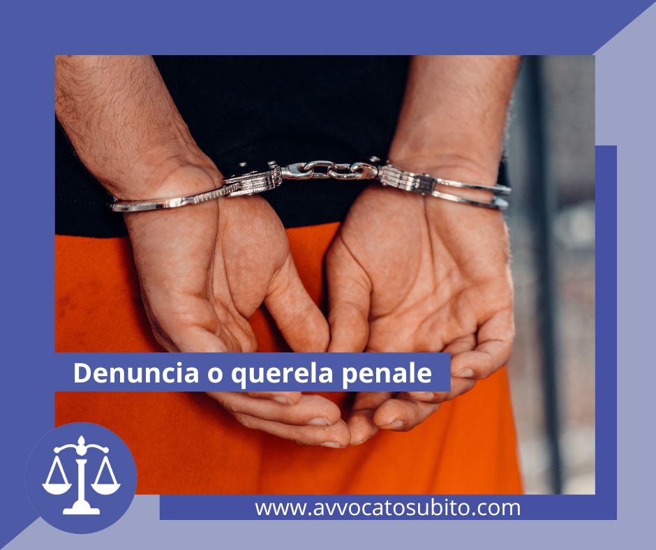 Denuncia o querela penale