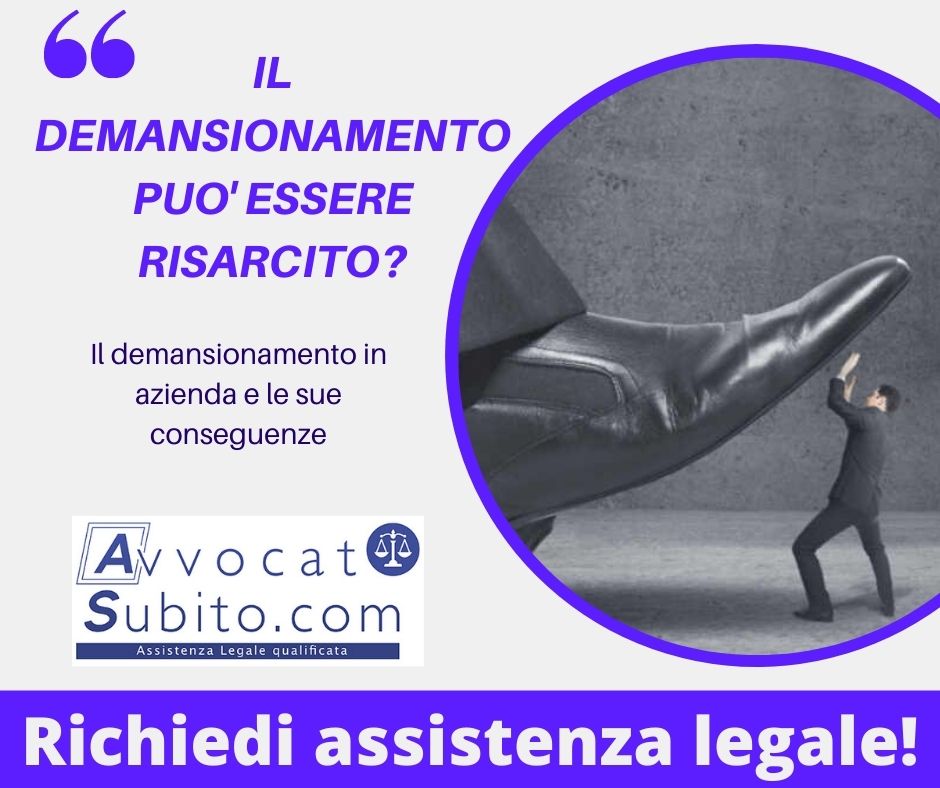 IL DEMANSIONAMENTO PUO' ESSERE RISARCITO?